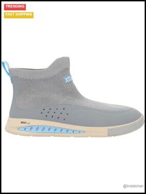 Men's Ankle Deck Boot Sport DriftTech Knit Waterproof Rain Boots